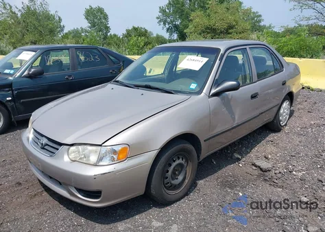 2001 Toyota Corolla Ce из США, поврежденный, VIN 2T1BR12E81C398191